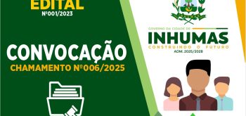 Edital de Chamamento concurso público 006/2025